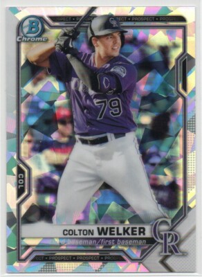 Colton Weiker Colton Welker 2021 Bowman Chrome Prospects Atomic Refractors #BCP15 ...