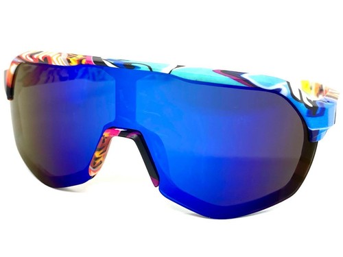 Kids Boys Girls Sports Baseball Cycling Retro Wrap Shield SUN GLASSES Ages 6-12 - Picture 2 of 6