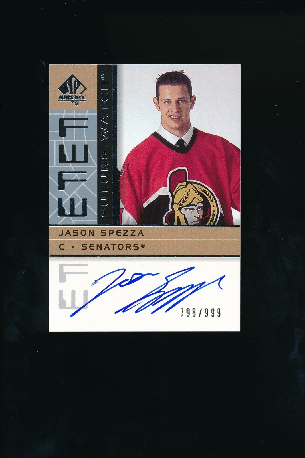 2002-03 SP Authentic Future Watch #191 Jason Spezza Auto 798/999 RC NM