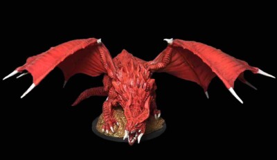 Ancient Red Dragon Miniature - Painted - Epic Encounters D&D / Pathfinder
