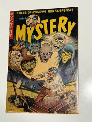 Mister Mystery 10 Bernard Baily cover 1953 Awesome Ghoul Cover  