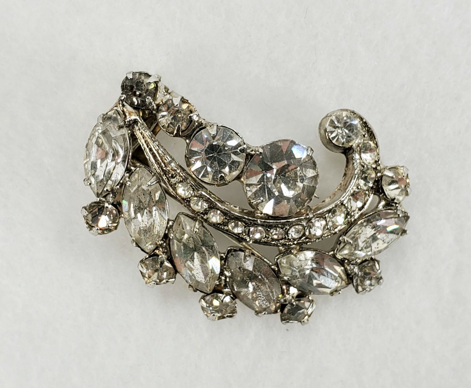 5 Vintage Rhinestone Shoe Clips eBay