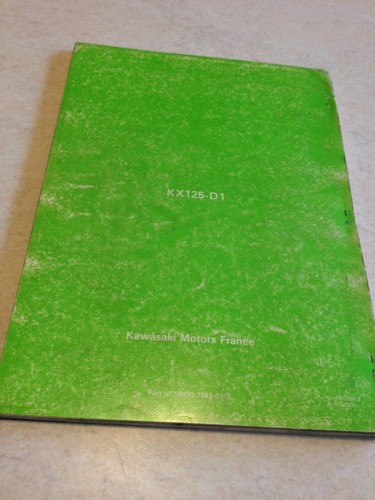 Kawasaki KX125 KX 125 D1 Manual Taller, Workshop Manual de Taller en Francés - Imagen 9 de 10