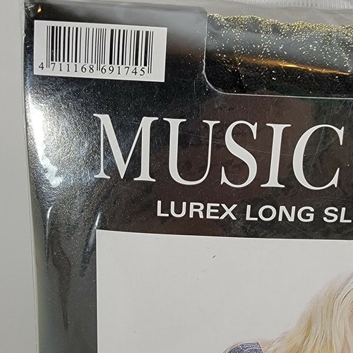 Music Legs Lurex Long Sleeved Mini Body Suit GD30 One Size 5'-5'10'' 100-175lbs - Picture 8 of 23