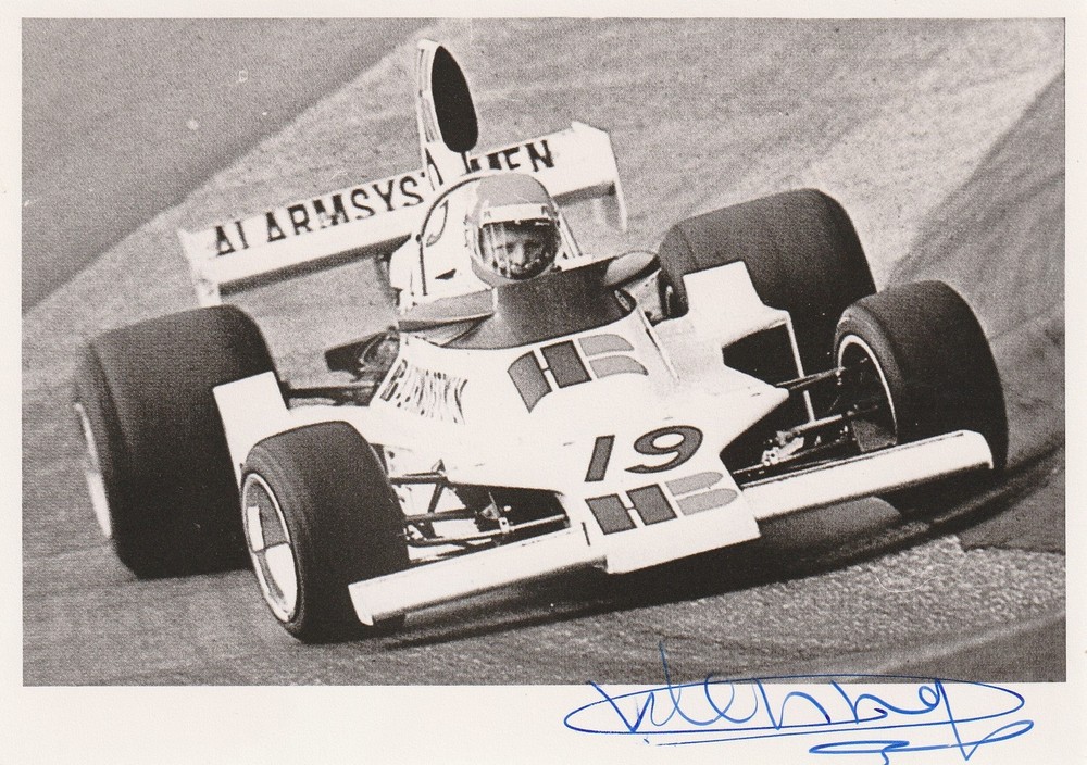 GIJS VAN LENNEP - ORIGINAL SIGNED PHOTO - FORMER F1-GP-DRIVER+LE MANS-WINNER
