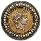 France - Medal 1877 - To The Fanfare of Charenton - Cérès - Vermeil