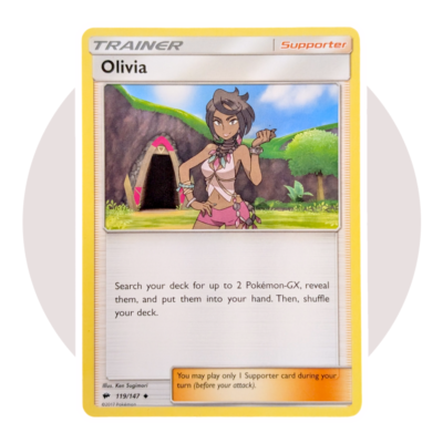 pokemon olivia card Sun & Moon Crimson Invasion - - 111/111 Placeholder Image Provided Olivia 2017 Sun & Moon: