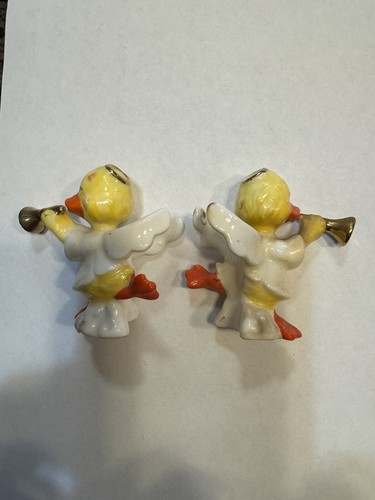 Suzy’s Zoo Candle Climbers Angelo Pulcino/Anatra Coppia di Candele Portacandele Porcellana Vintage - Foto 9 di 9