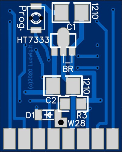 3 X PCB Breakout Board ESP07/12 /ESP32-C Vertikal/Vertical WS2812 WIFI Modul(e) - Bild 2 von 5