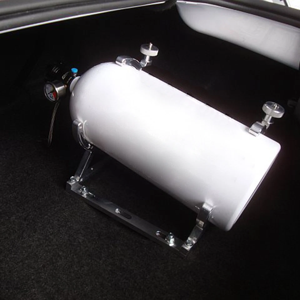 7" Nitrous Oxide Nos Billet Aluminum Single Bottle Holder Bracket Mounting - Image 2 of 4