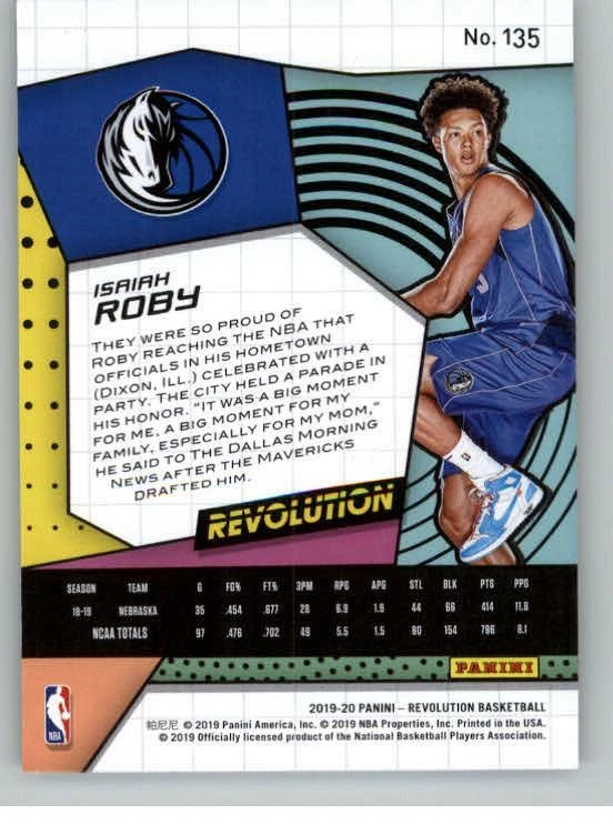 2019-20 Panini Revolution #135 Isaiah Roby RC (ref 128842) - Image 2 of 2