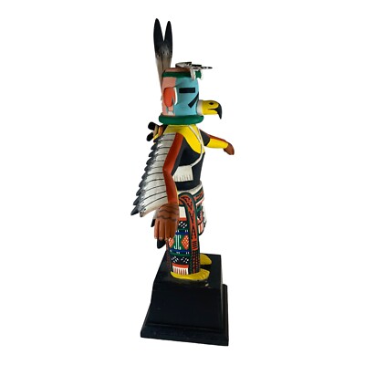 Vintage extra großer Adler Kachina berittene Trophäe Basis Hopi Indianer SIEHE