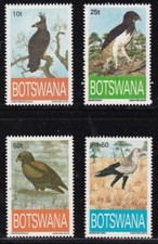 Album Trésors Botswana Scott # 554-557 Aigles Neuf Sans Charnière