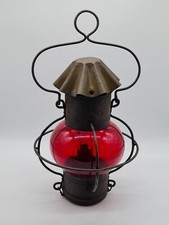Czerwona lampa | blacha żelazna | lampa okrętowa | ropa naftowa