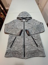 Under Armour YOUTH Cold Gear FULL ZIP Hoodie MEDIUM Front Pockets - VERY CLEAN