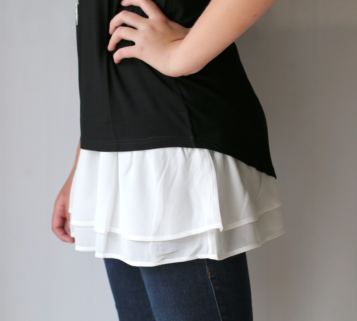chiffon top extender