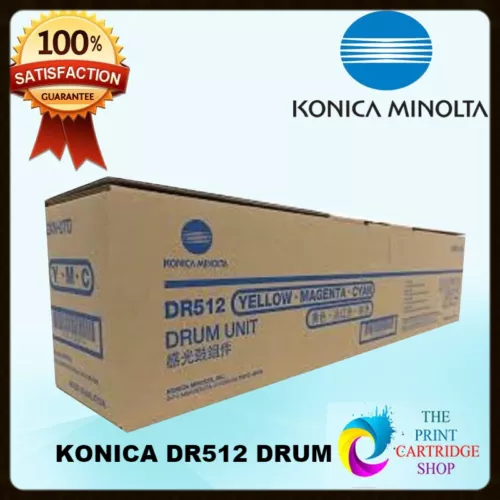 New & Original Konica Minolta DR512 Yellow Magenta Cyan Drum Bizhub C224 C284
