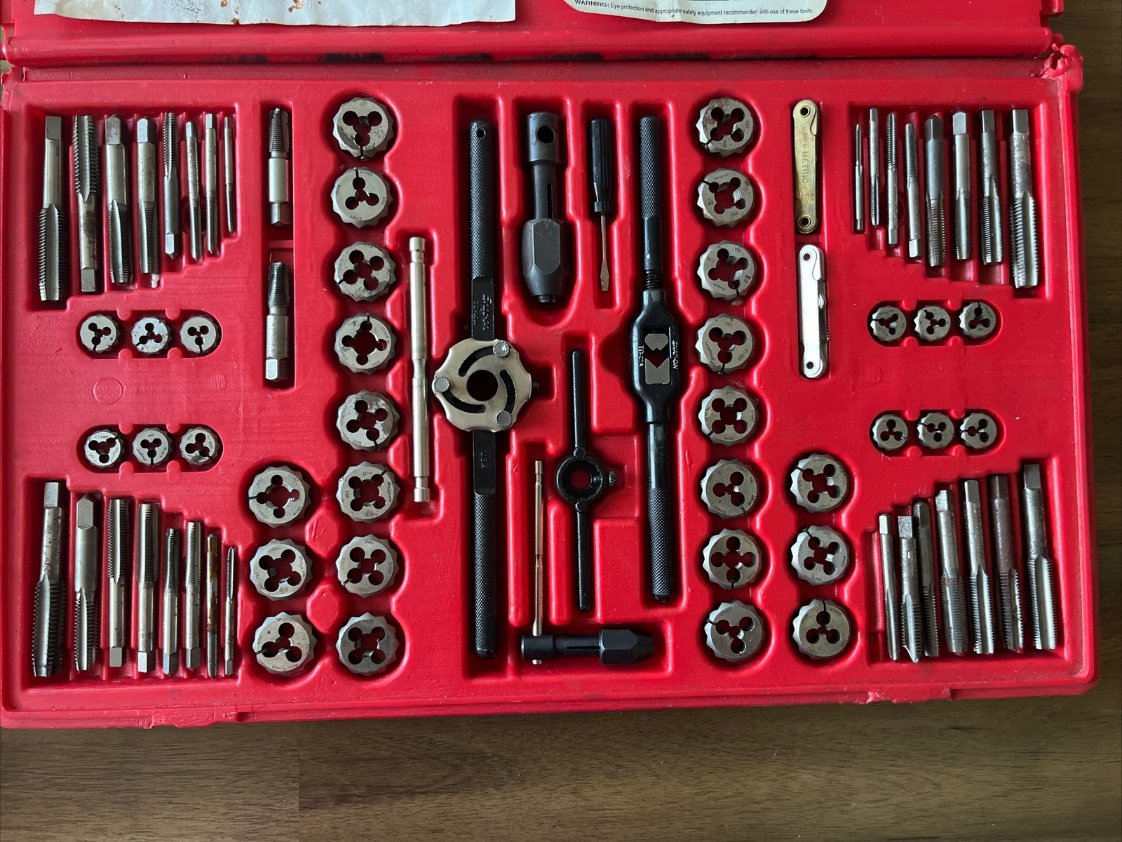 SnapOn 76Piece Tap and Die Master Set TDTDM500 SAE & METRIC eBay