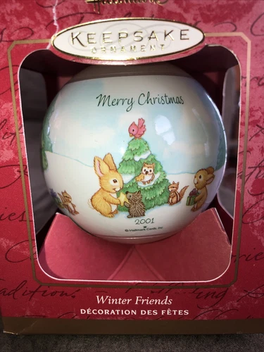 Hallmark Christmas Keepsake Ornament Dated 2001 Winter Friends