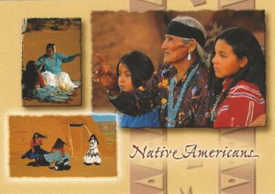 Native Americans Post Card Navajo Nation Tribes Color Collectible Free Ship New