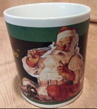 Vintage Coca Cola Brand Christmas Mug - 1936 Santa Claus 