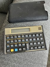 Hewlett Packard HP 12C Financial Calculator Gold w/Case Tested Works Looks Great