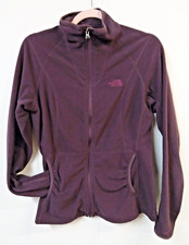 The North Face WM Medium Plum Fleece Full Zip Jacket- Worn