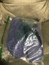 New Oofos OOahh Slide, Recovery Footwear, Machine Washable, Blue - M10, W12