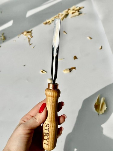 Cinceles planos barrido STRYI 1, herramientas para tallar madera, cincel de zócalo, talla en alivio - Imagen 8 de 14