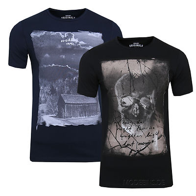 JACK & JONES  Herren Baumwoll T-Shirt Freizeit Shirt