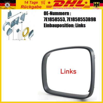 Blendring Rahmen Aussenspiegel Blende Links Spiegel Für VW T5 Caddy 2K Bus T5