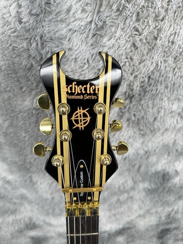 Custom Black Synyster Gates Electric Guitar HH Pickupd Gold Part Black Fretboard - 第 13/15 張圖片