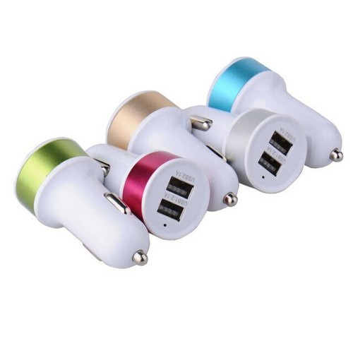 WHOLESALE LOT 10 DUAL Car Charger DOUBLE USB PORT for iPhone Samsung UNIVERSAL - Picture 6 of 9