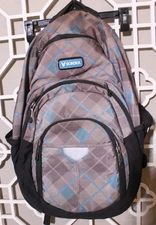 Bondka Backpack Gray Blue Snowmass School Gym Travel Book Bag College