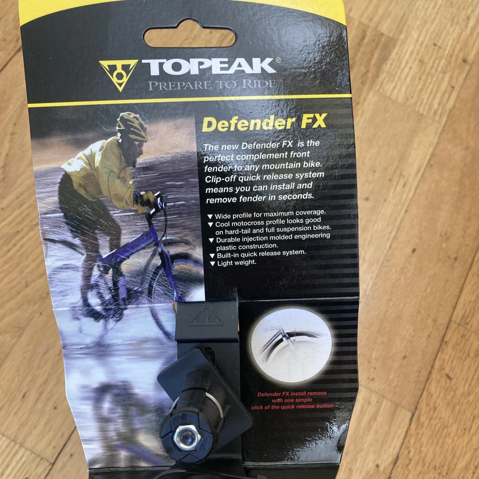 TOPEAK DEFENDER FX Front Fender Mtn Mountain Bike TC9605 NEW NIP - Image 2 of 4