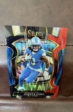 2025 Panini Select - Concourse Jahmyr Gibbs #71 Red & Blue Shock Prizm