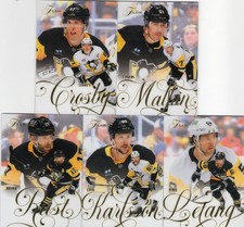 2025-26 FLEER FLAIR TEAM SET - PITTSBURGH PENGUINS CROSBY MALKIN LETANG KARLSSON