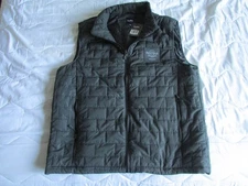 Mack Russo Puff Vest -Men 2XL- Light Weight -Black Full Zip- Hard Rock Fire Mt 