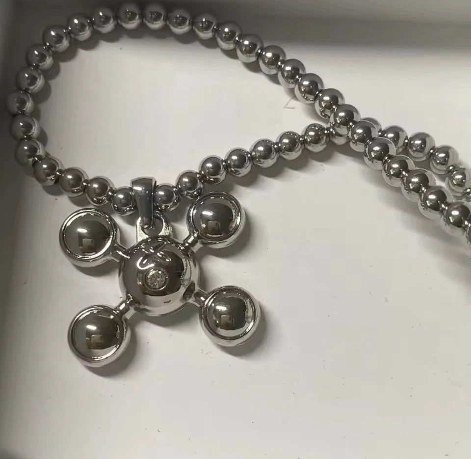 Collar de acero inoxidable de 4 bolas inspirado en el estilo Frank Ocean Homer Foto 2 de 3