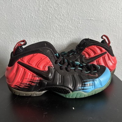 Nike Air Foamposite Pro Spider-Man Size 8 Men's Shoes 616750-400 PREOWNED NO BOX