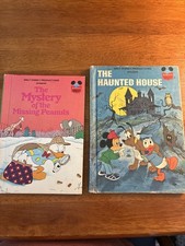 VTG Disney Books Mystery Of The Missing Peanuts And The Haunted House 