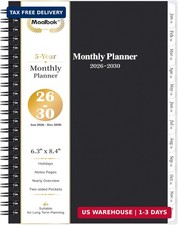 2026-2030 Monthly Planner/Calendar - 5 Year Planner 2026-2030 with Tabs, Jan 202