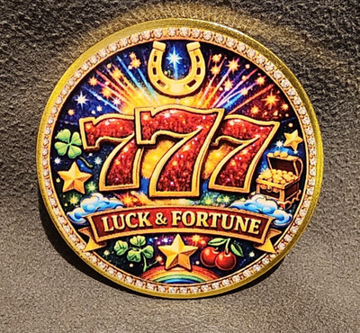 777 LUCK AND FORTUNE COIN FOR GOOD FORTUNE AND WEALTH COLLECTIBLE COIN