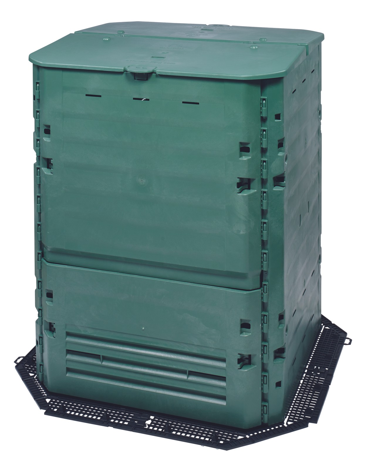 Composteur vert Graf 600l pour recycler les dechets de cuisine au potager