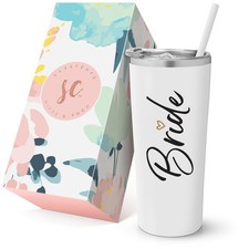 Bride 22oz Stainless Steel Insulated Wedding Party Tumbler - Gift Boxed