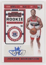 2019-20 Panini Contenders Rookie Ticket Sticker Justin Robinson #151 Auto 0c6