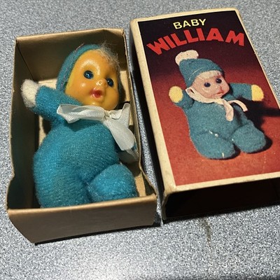 Vintage 1970 s Baby William Matchbox Doll In Original Box Hong Kong