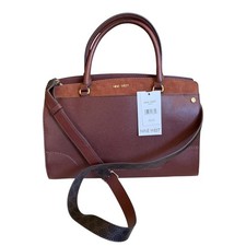 Nine West Irwyn Brown Mahogany Top Handle Shoulder Bag NEW