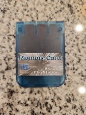 Datel Sony PlayStation PS1 15 Blocks Memory Card PS11513 Translucent Blue