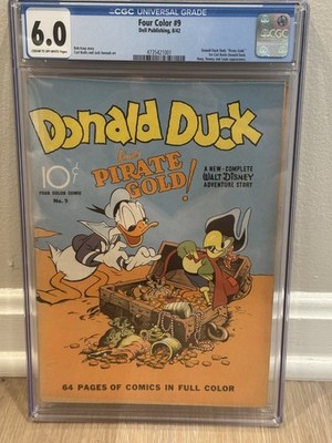Four Color Comics #9 CGC 6.0 C-OW; 1st artwork on Donald Duck by Carl Barks Key!